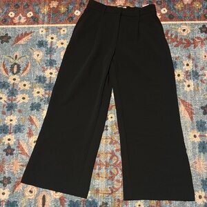 Abercrombie & Fitch Black Wide-Leg Pants